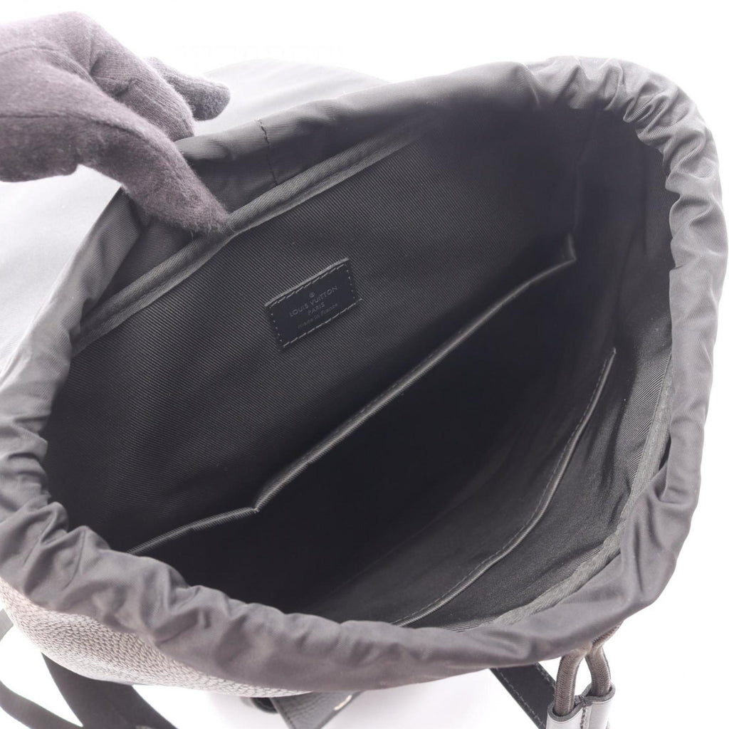 Louis Vuitton Black Leather Backpack