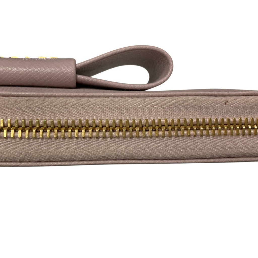 Prada Pink Saffiano Long Wallet (Bi-Fold)