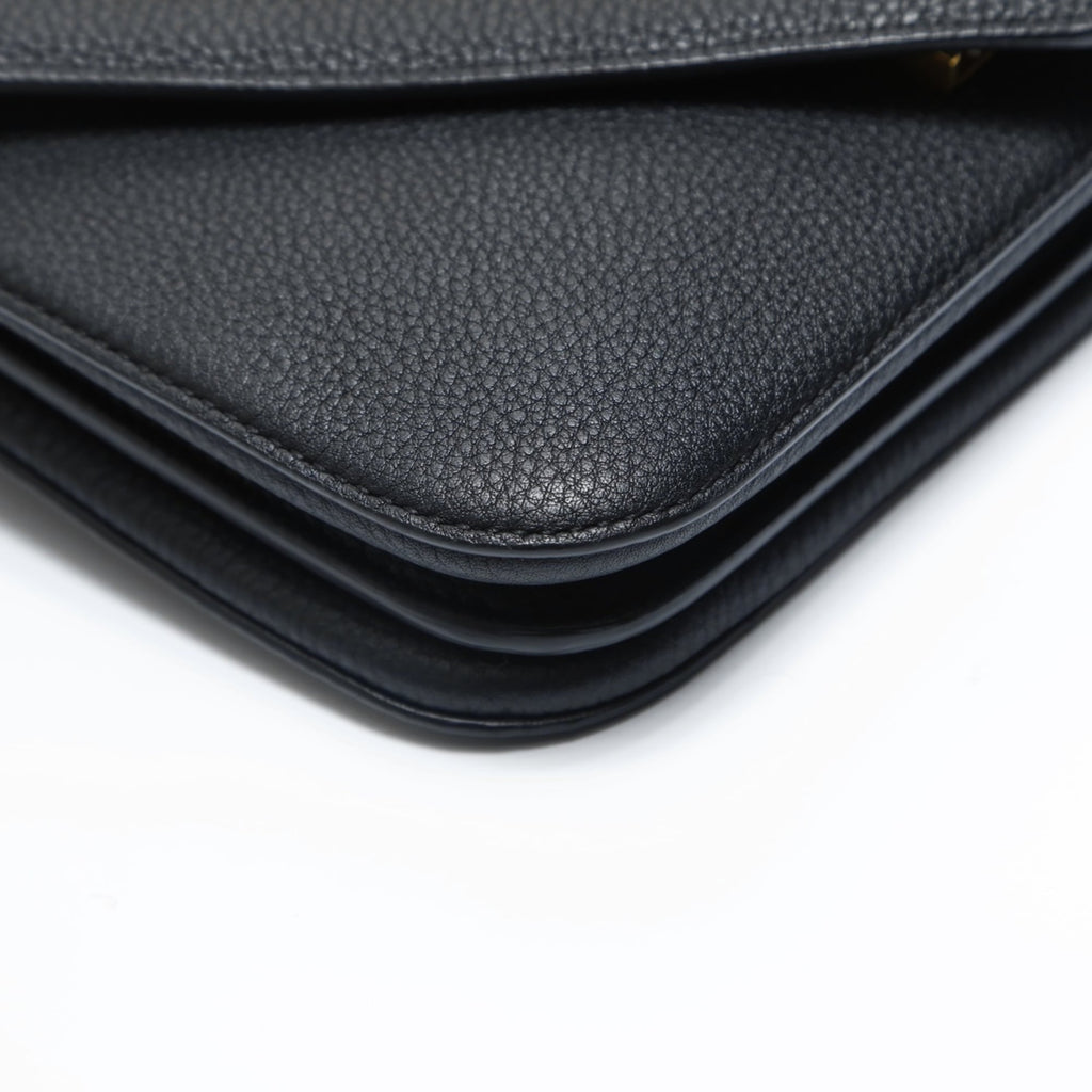 Bottega Veneta Black Leather Shoulder Bag