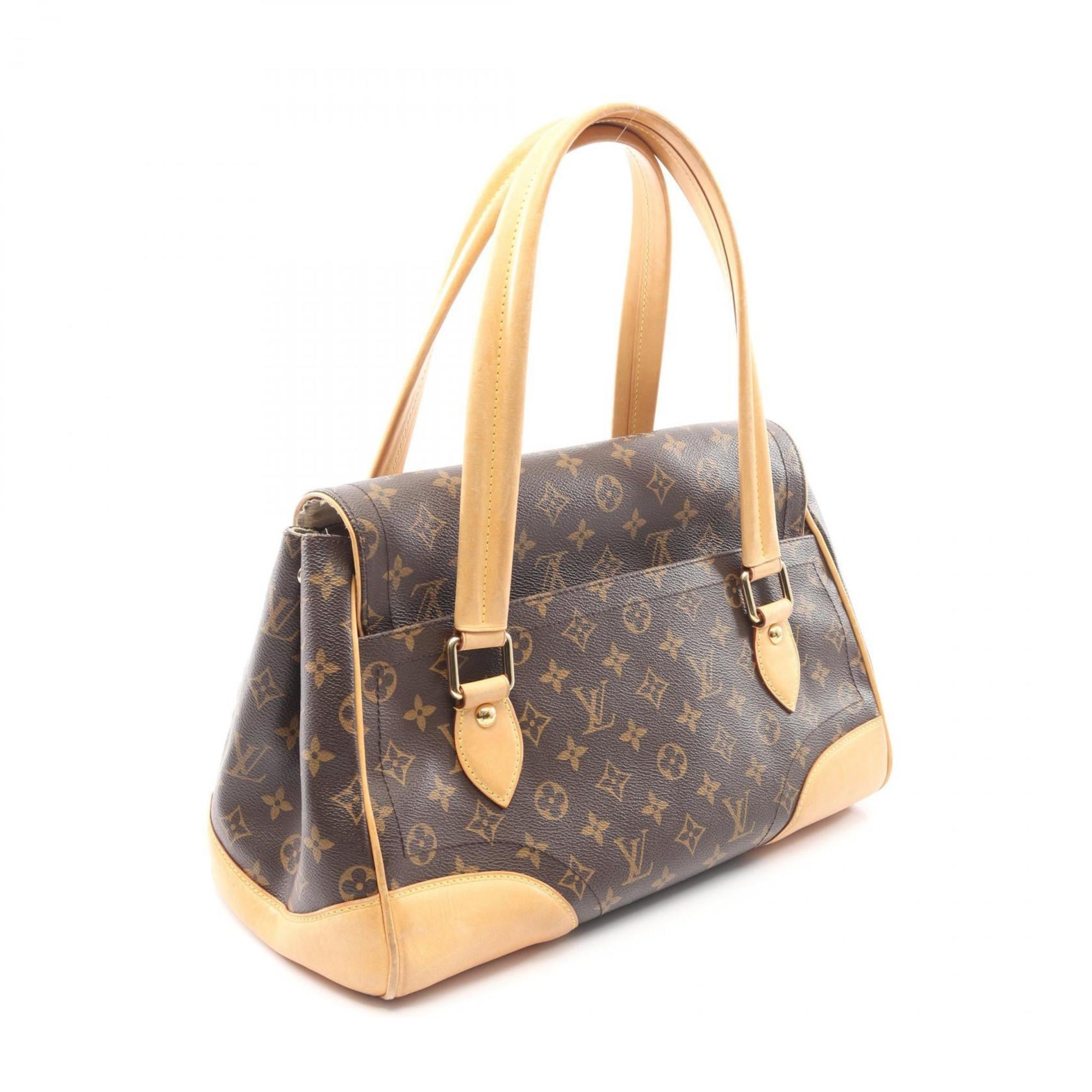 Louis Vuitton Brown Monogram Coated Canvas Leather Handbag Shoulder Bag