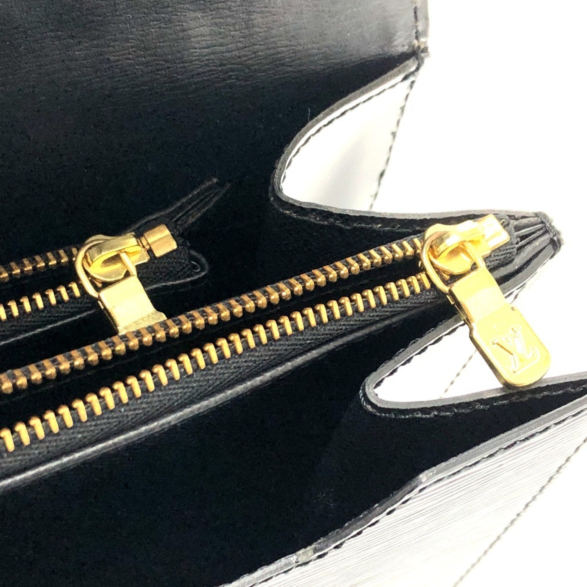 Louis Vuitton Black Epi Leather Handbag