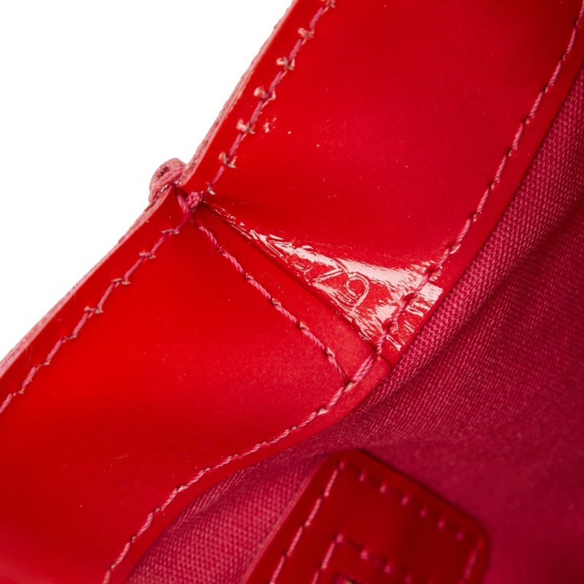 Louis Vuitton Pomme D'amour Red Color Patent Leather Handbag