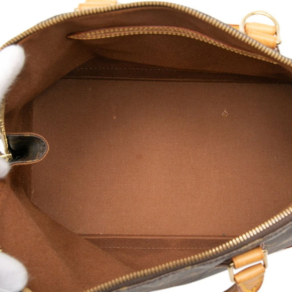 Louis Vuitton Brown Pvc Leather Handbag