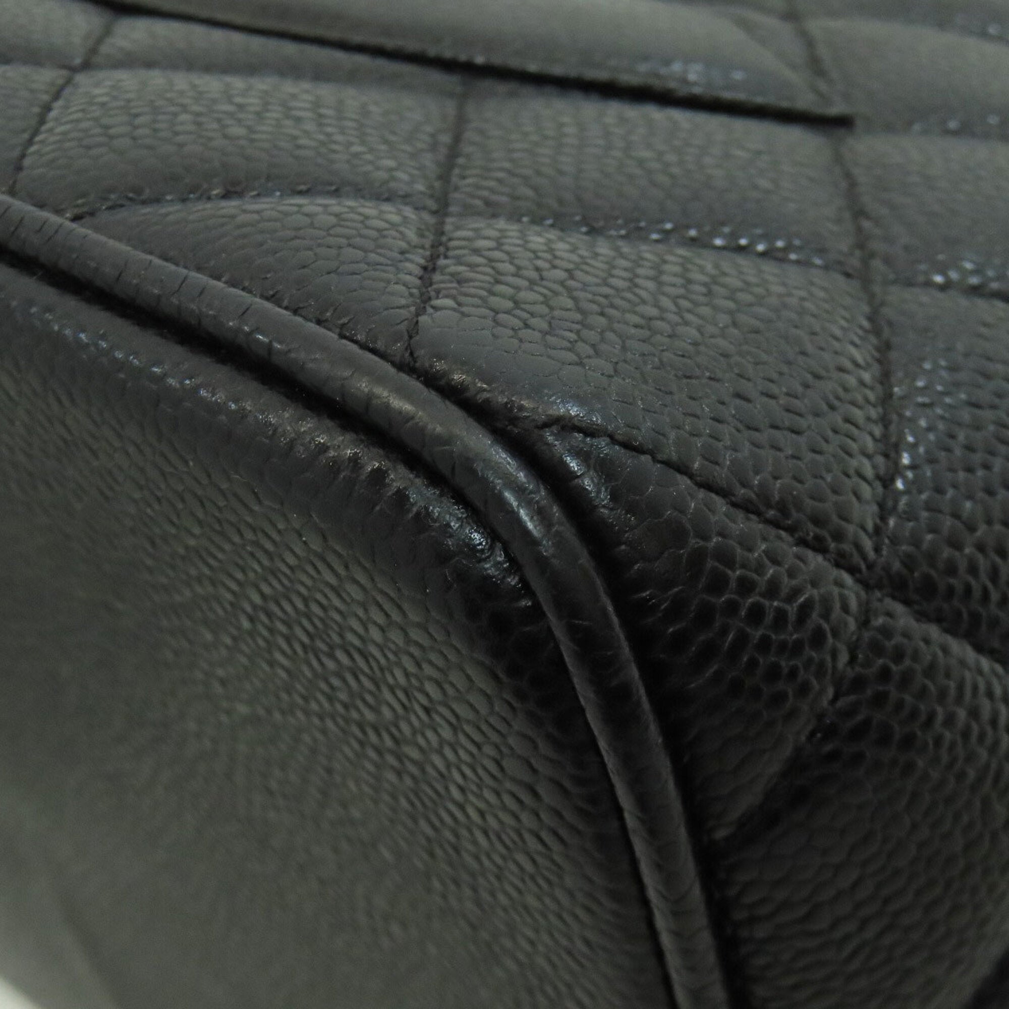 Chanel Black Leather Tote Bag