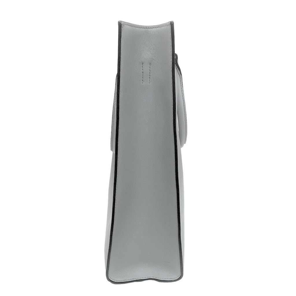 Prada Gray Leather Handbag Tote Bag