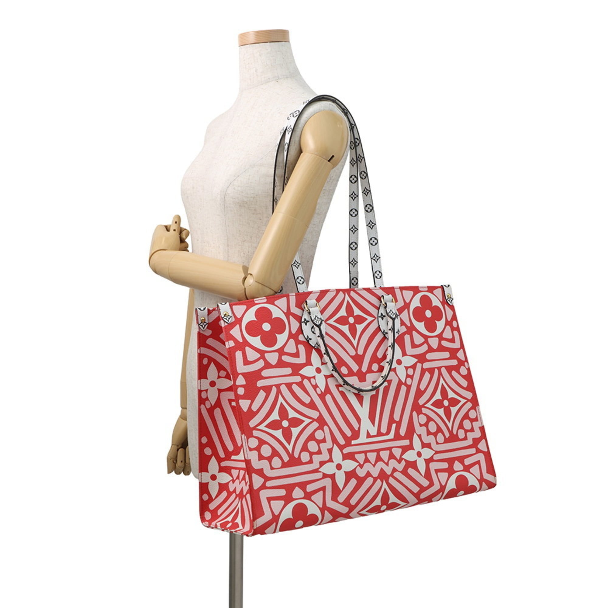 Louis Vuitton Monogram Red Color Monogram Shoulder Bag Tote Bag