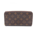Louis Vuitton Brown Fuchsia Pink Coated Canvas Long Wallet