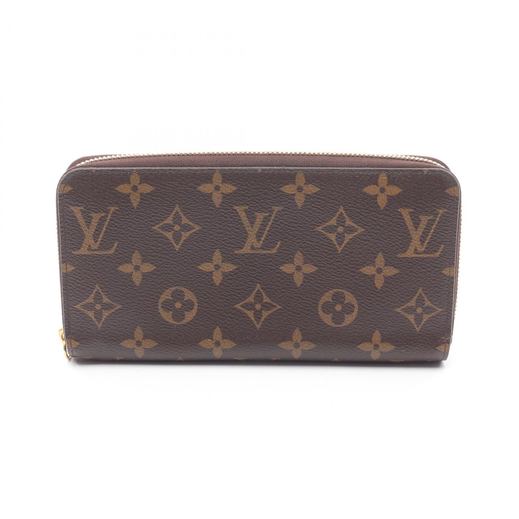 Louis Vuitton Brown Fuchsia Pink Coated Canvas Long Wallet