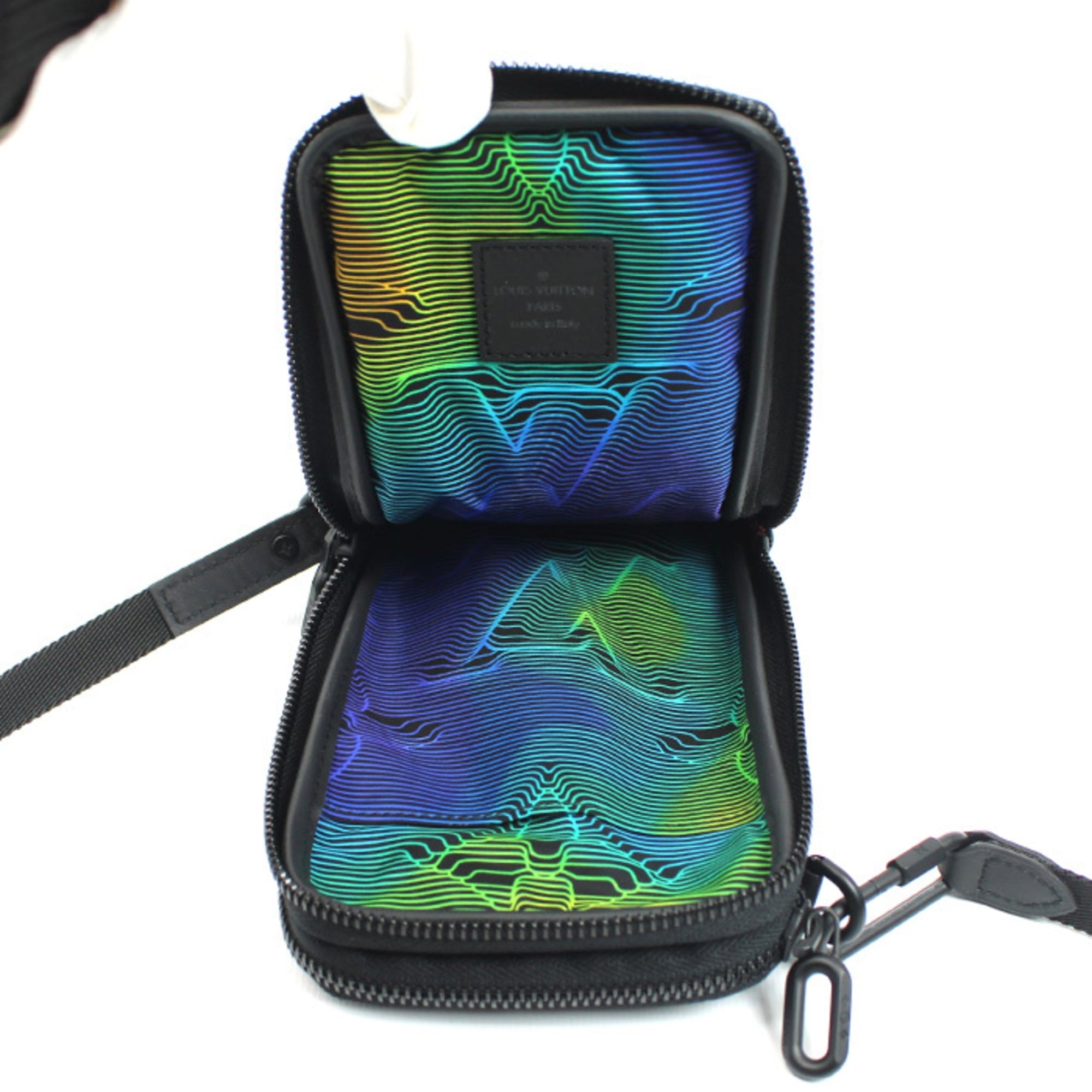 Louis Vuitton Black Nylon Leather Shoulder Bag
