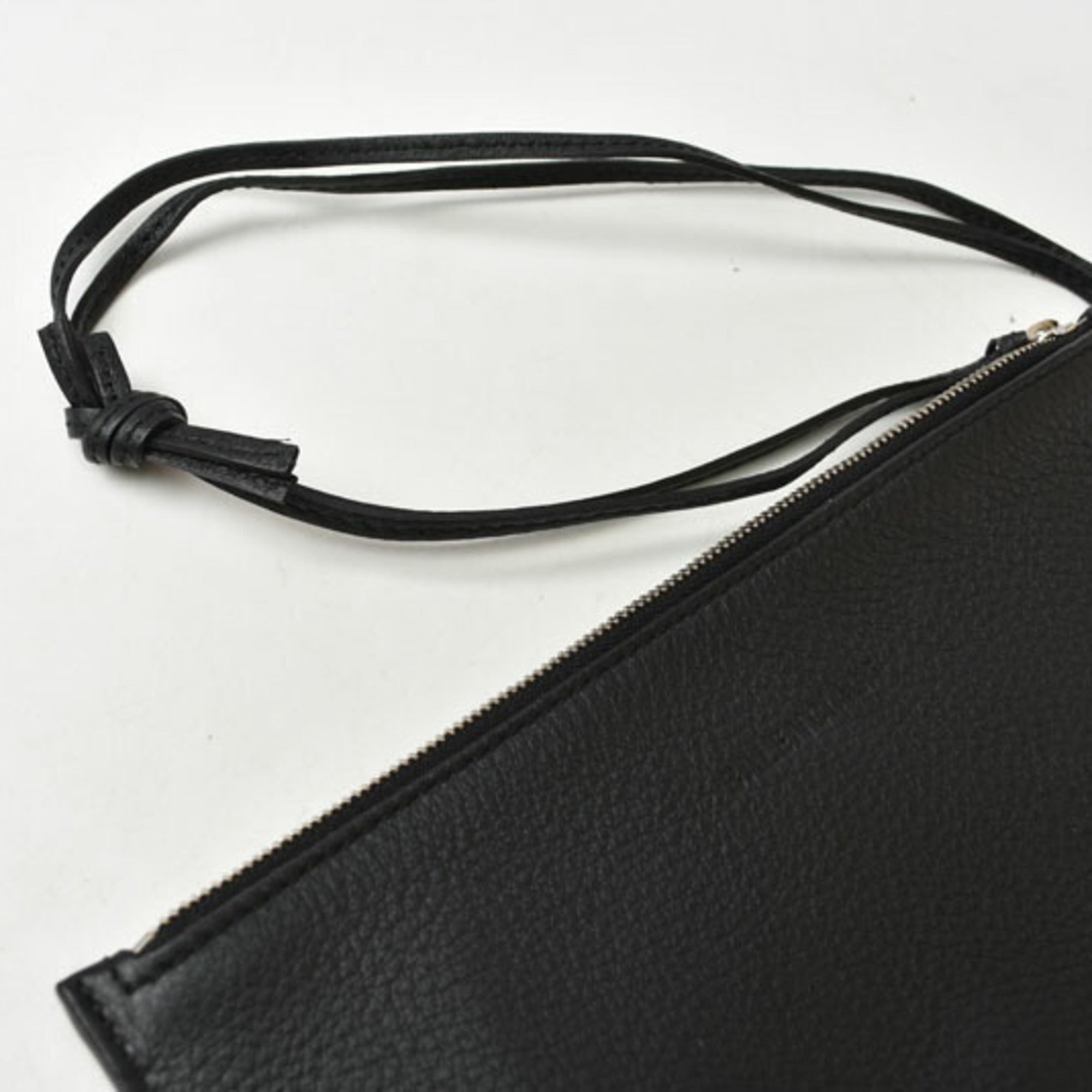 Balenciaga Black Leather Pouch