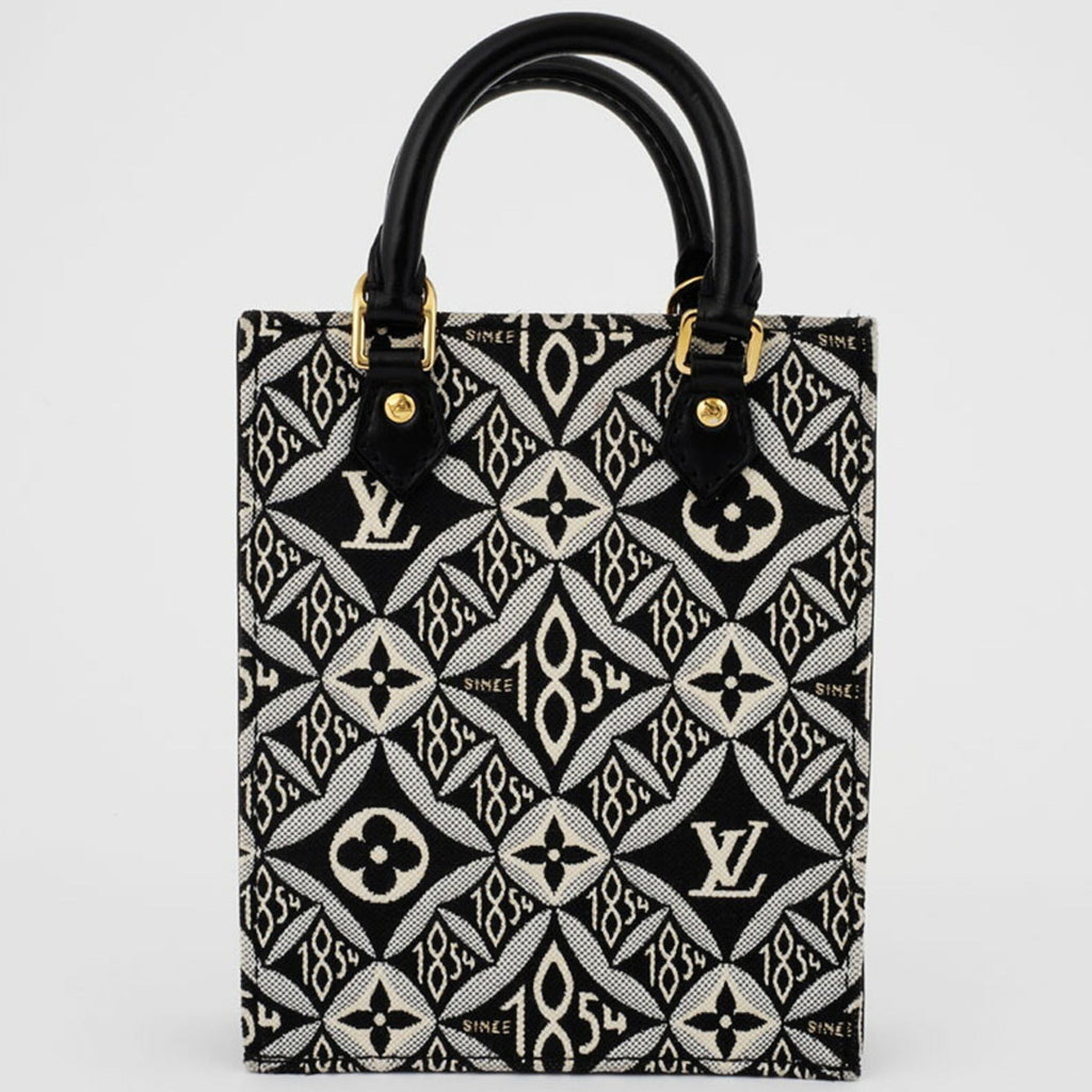 Louis Vuitton Black White Monogram Jacquard Shoulder Bag