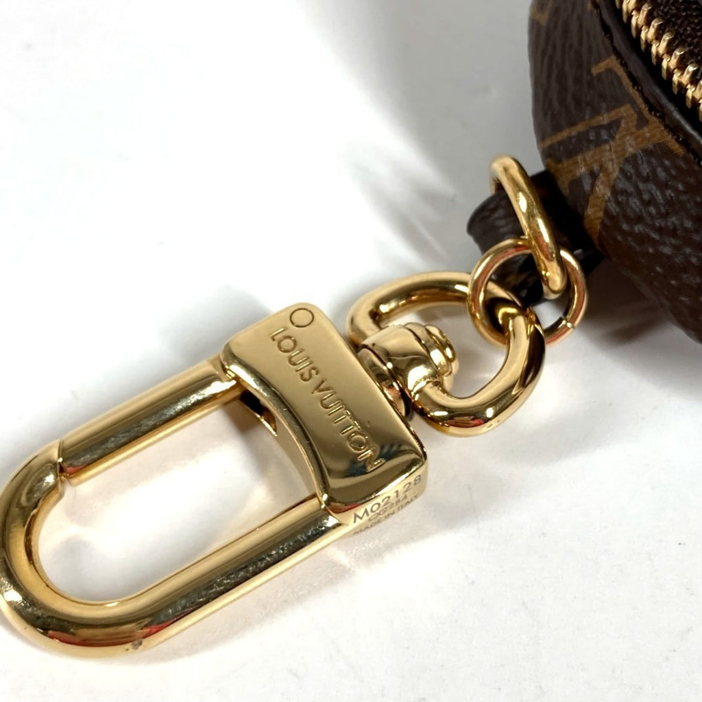 Louis Vuitton Brown White Monogram Fur Handbag Pouch