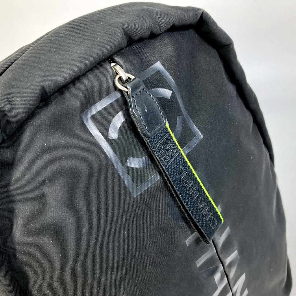 Chanel Black Cloth Backpack
