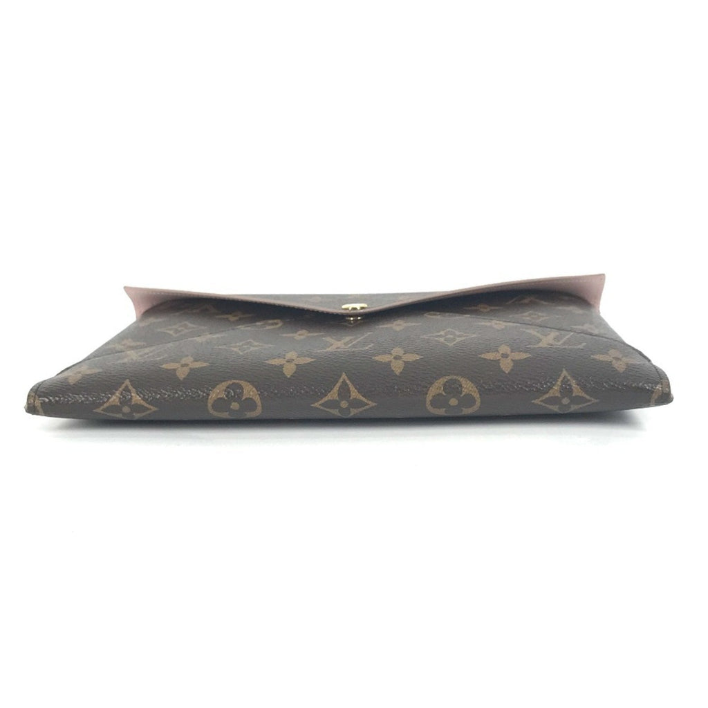 Louis Vuitton Brown Monogram Canvas Clutch Bag Pochette Pouch