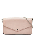 Louis Vuitton Pink Rose Ballerine Leather Pochette Shoulder Bag