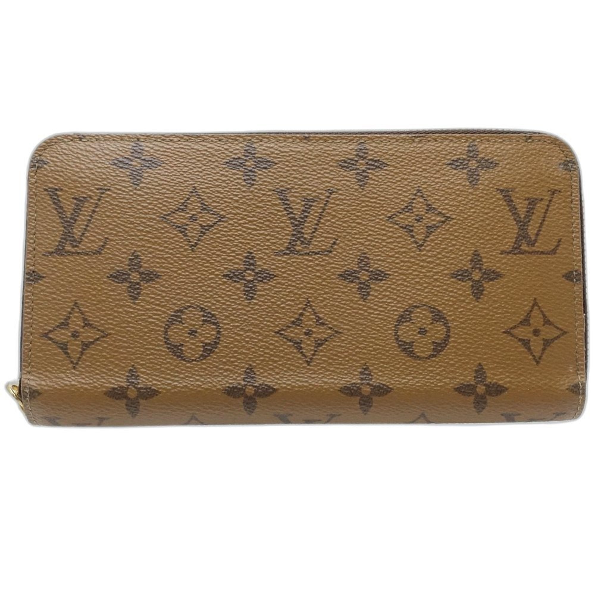 Louis Vuitton Monogram Reverse Brown Leather Long Wallet