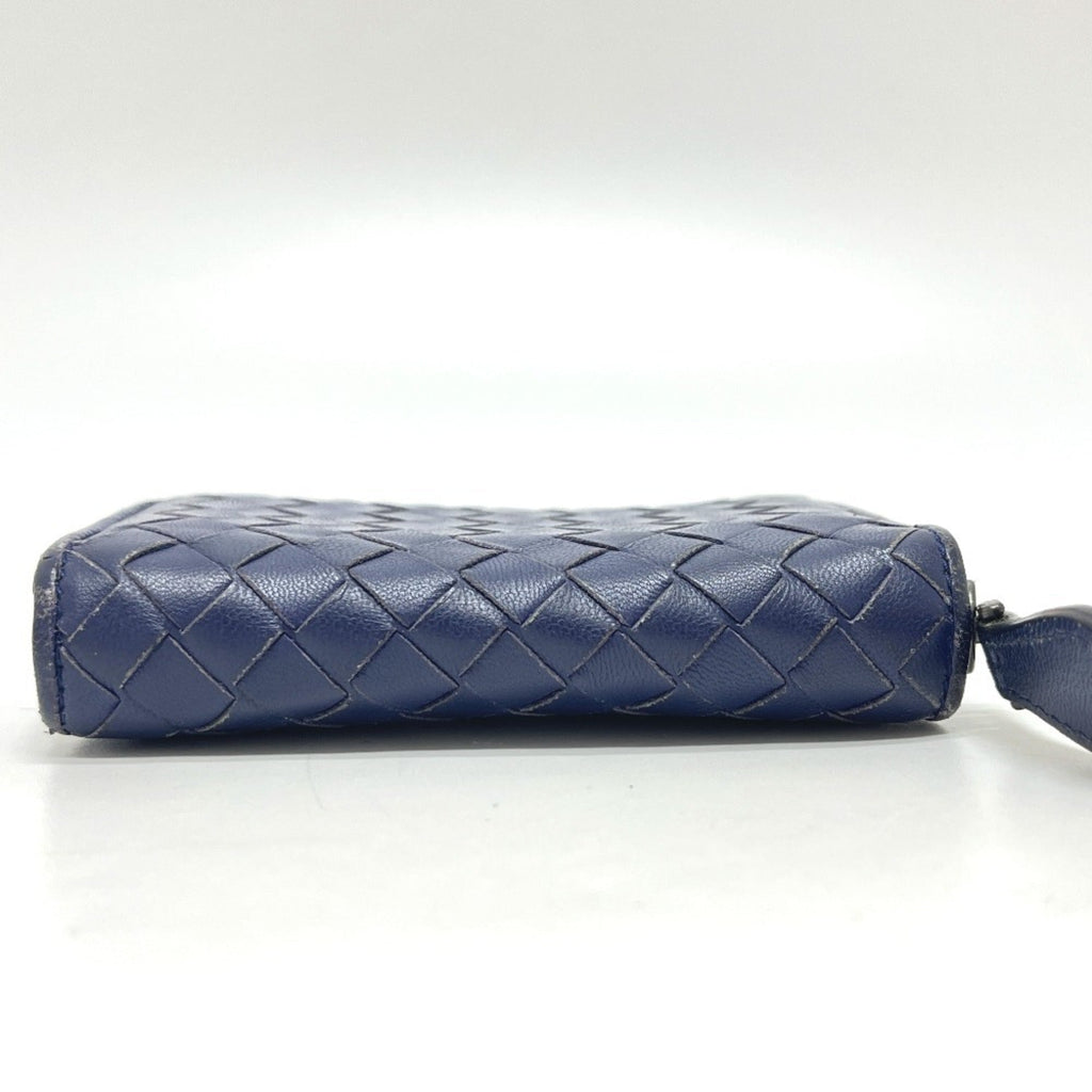 Bottega Veneta Intrecciato Blue Leather Coin Purse/Coin Case