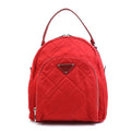 Prada Red Color Nylon Leather Backpack
