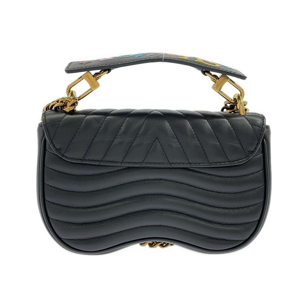 Louis Vuitton Black Leather Shoulder Bag