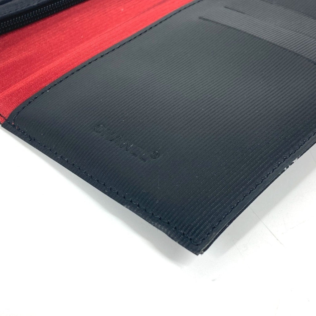 Chanel Black Nylon Long Wallet (Bi-Fold)