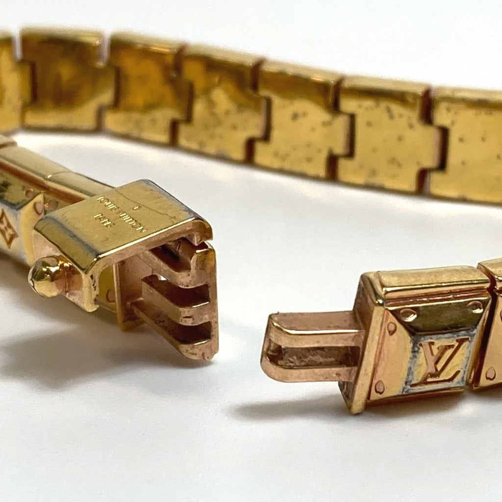 Louis Vuitton Gold Metal Tennis Bracelet