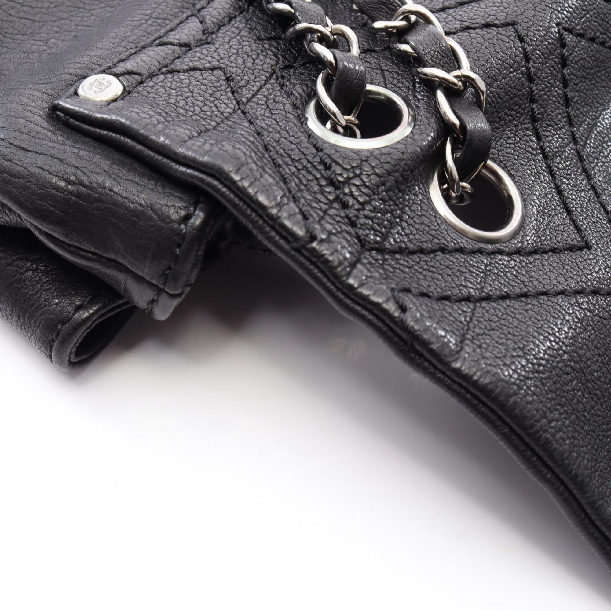 Chanel Black Leather Shoulder Bag