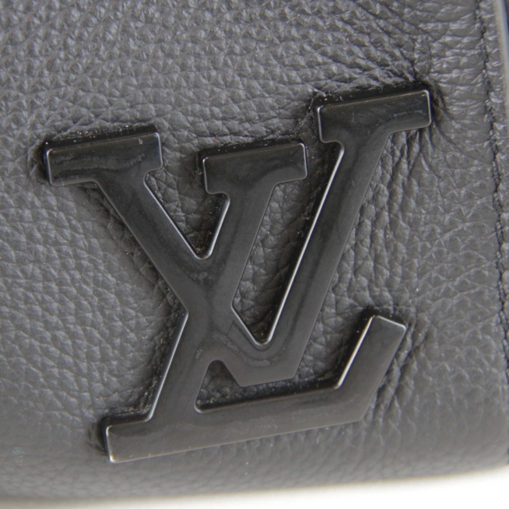 Louis Vuitton Black Leather Shoulder Bag
