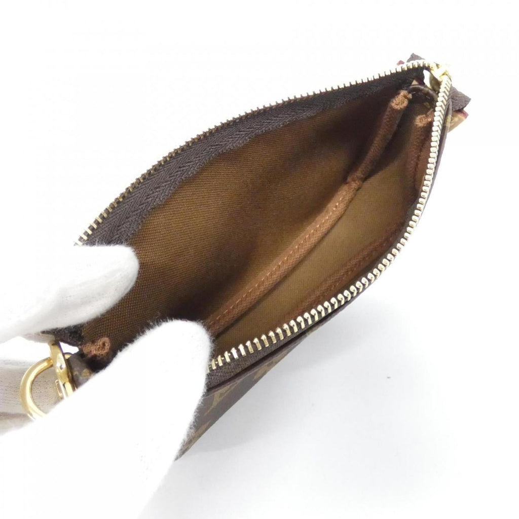 Louis Vuitton Brown Coated Canvas Pochette Pouch