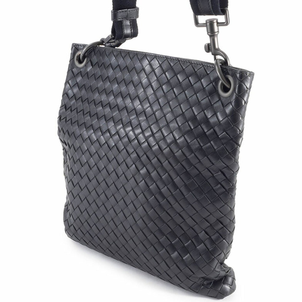 Bottega Veneta Black Leather Shoulder Bag