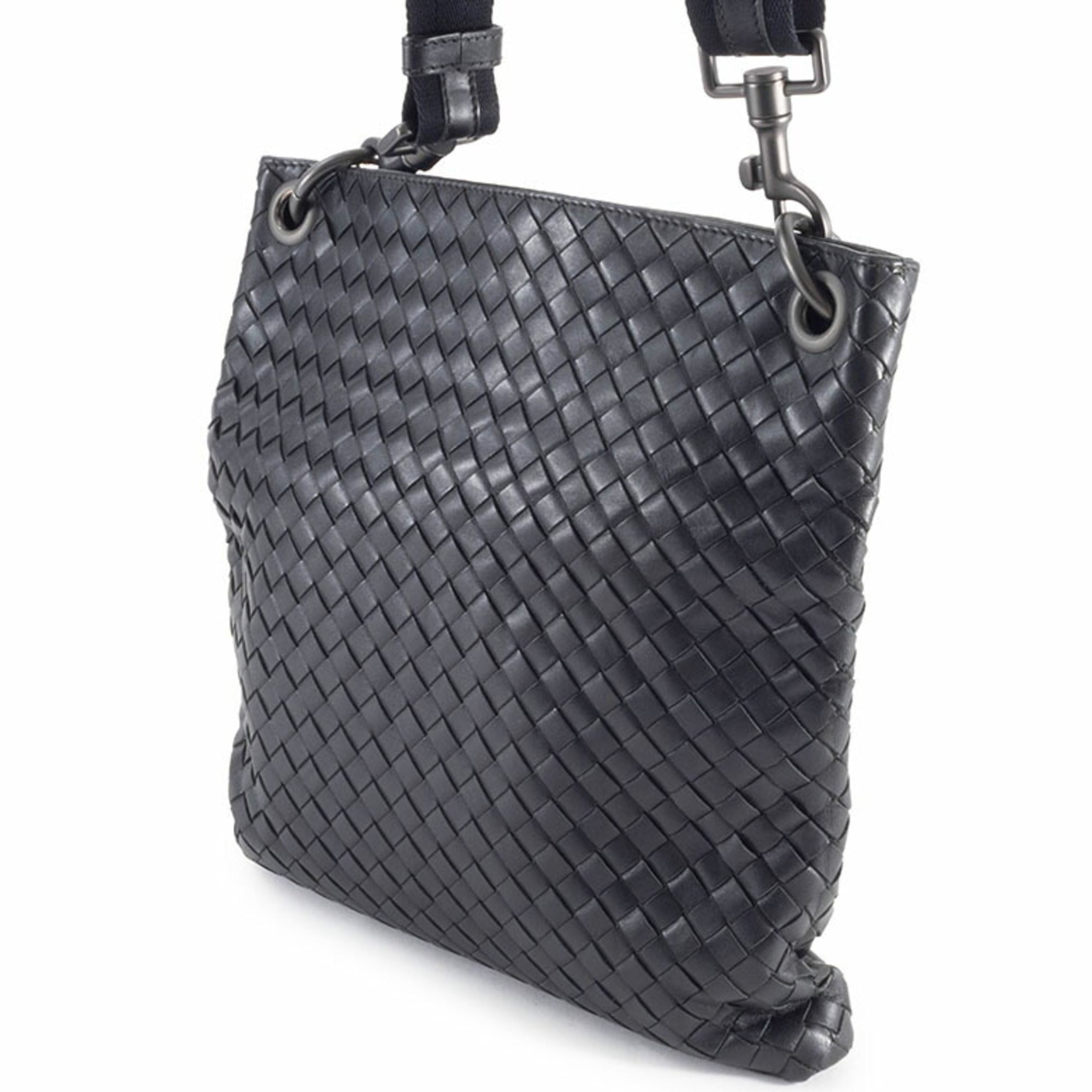 Bottega Veneta Black Leather Shoulder Bag
