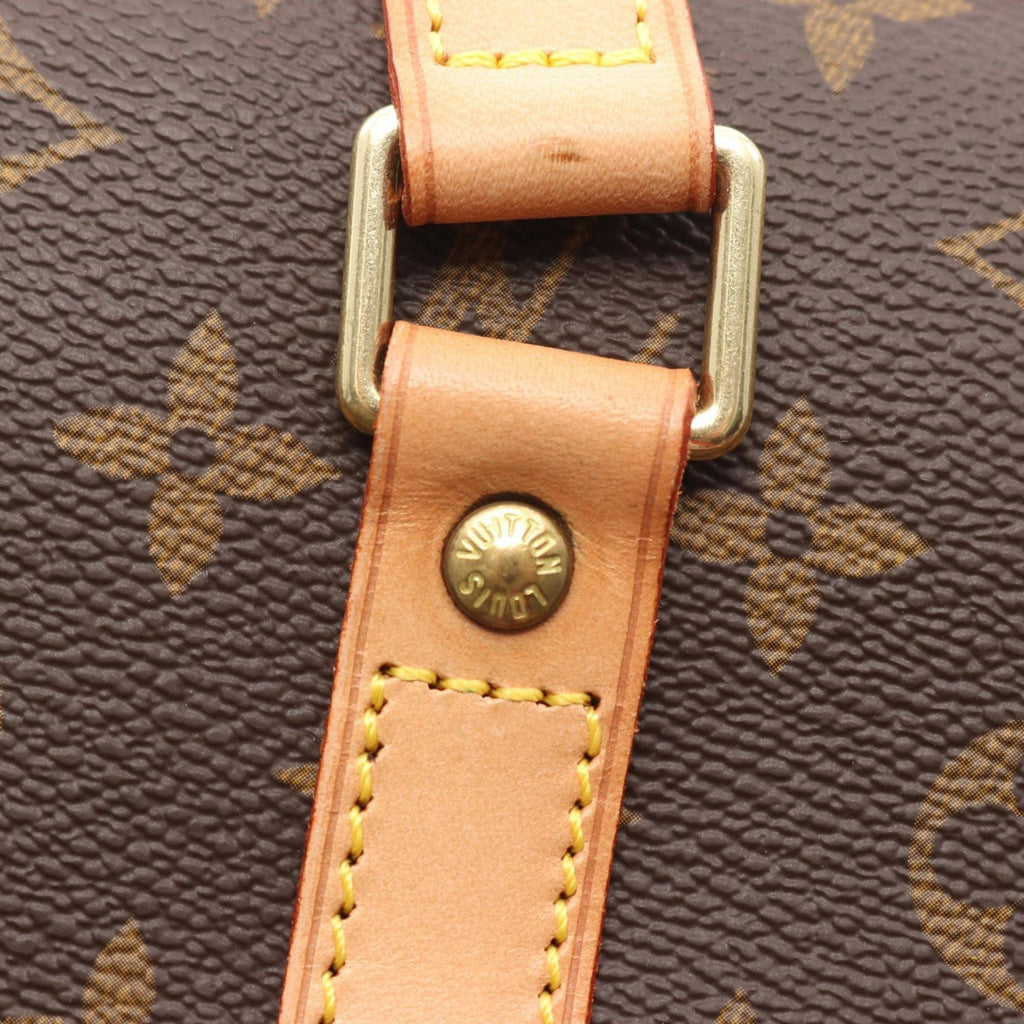Louis Vuitton Brown Coated Canvas Leather Shoulder Bag