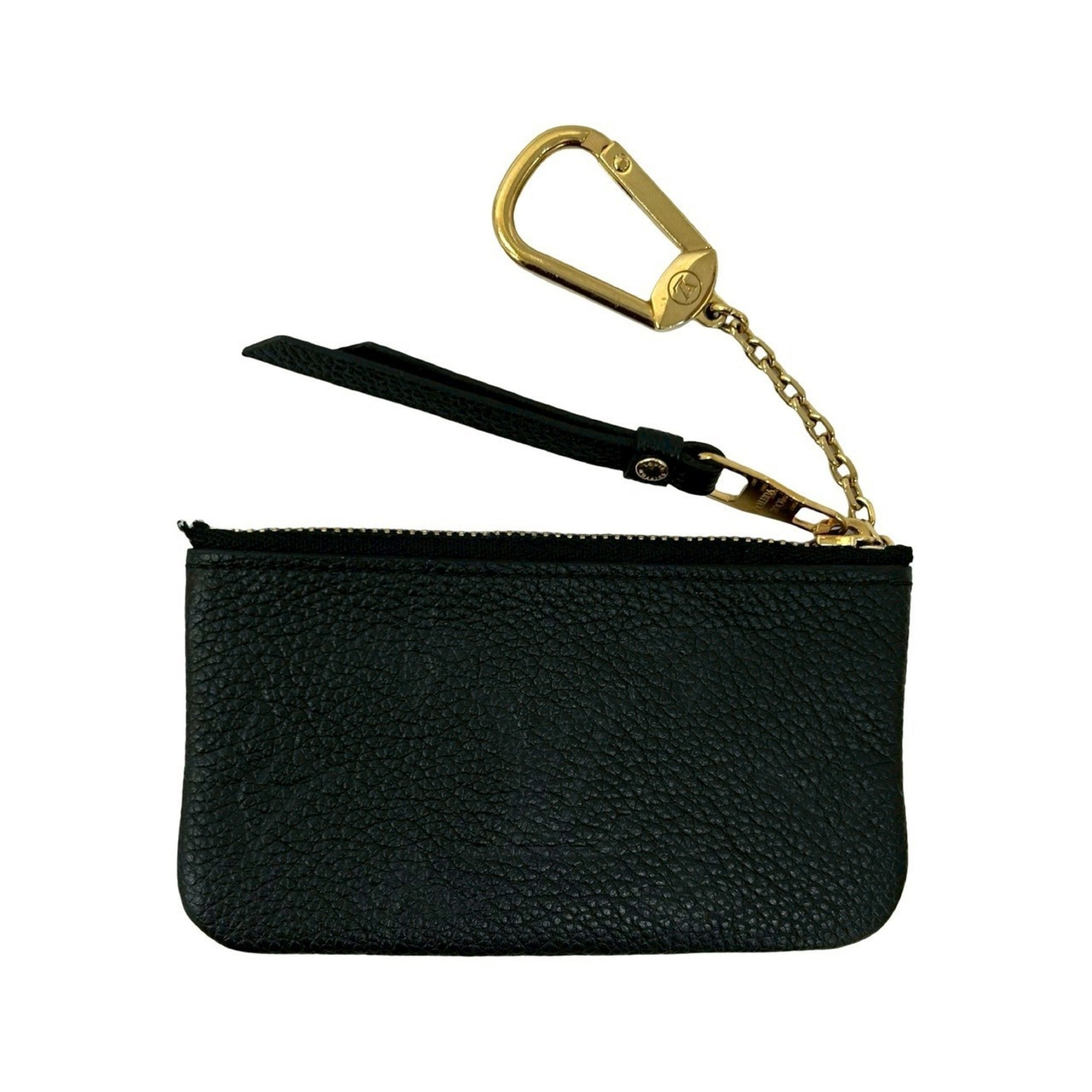 Louis Vuitton Black Leather Coin Purse/Coin Case