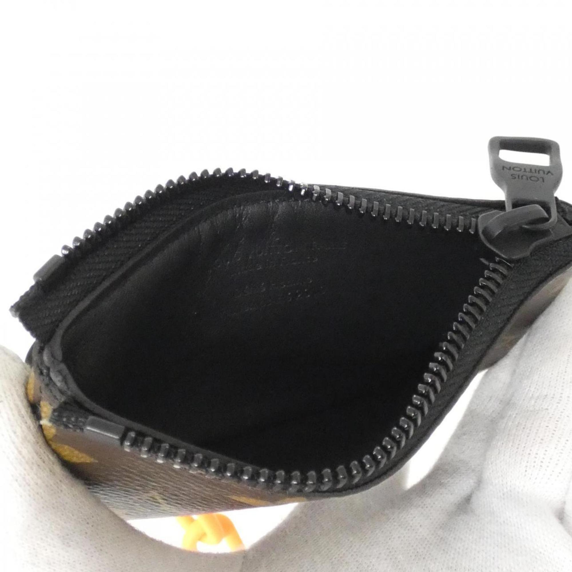 Louis Vuitton Marron Coated Canvas Coin Purse/Coin Case