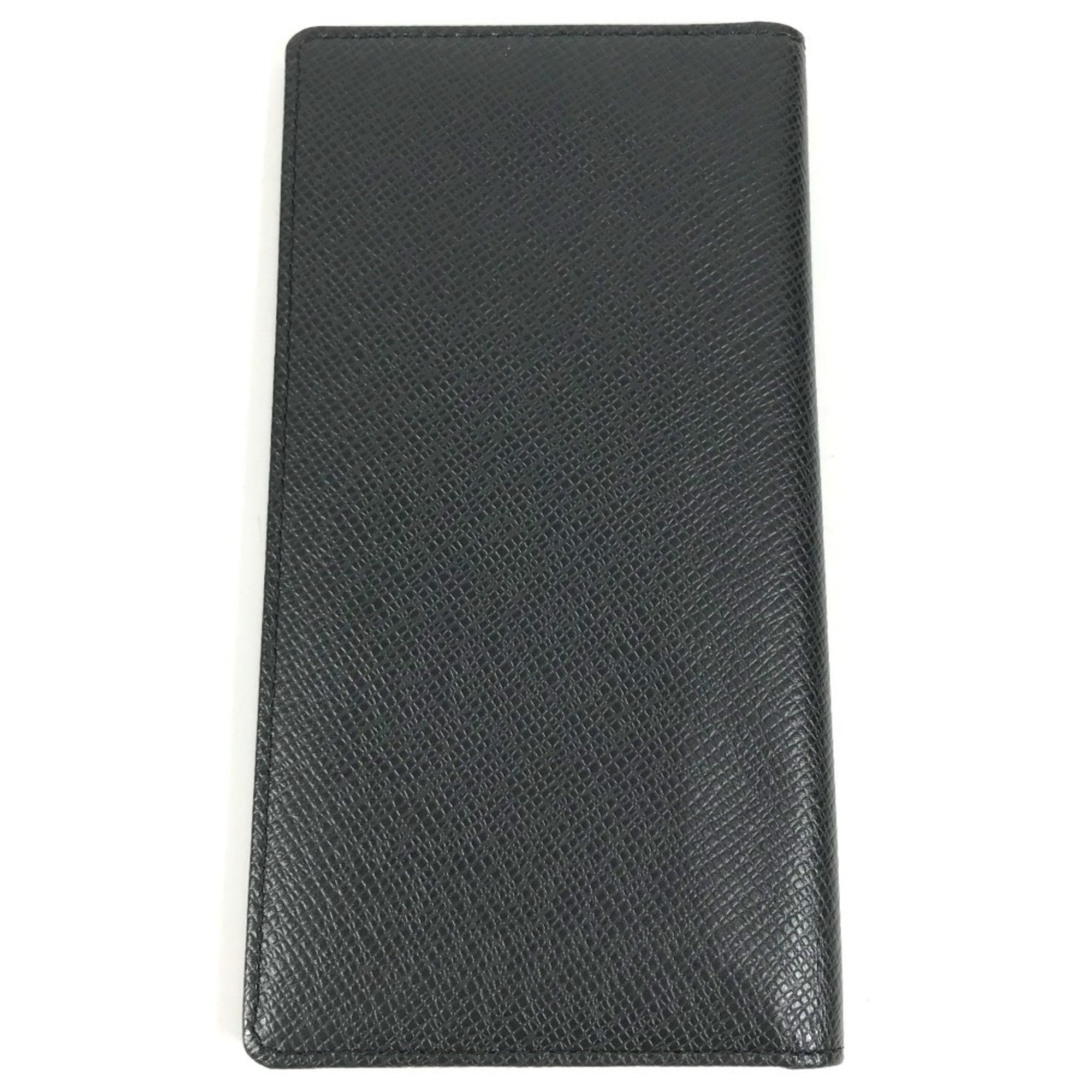 Louis Vuitton Taiga Ardoise Black Taiga Leather Long Wallet