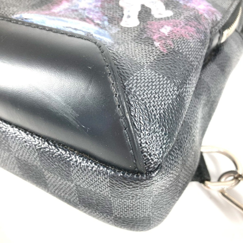 Louis Vuitton Black Damier Graphite Canvas Shoulder Bag Sling Bag