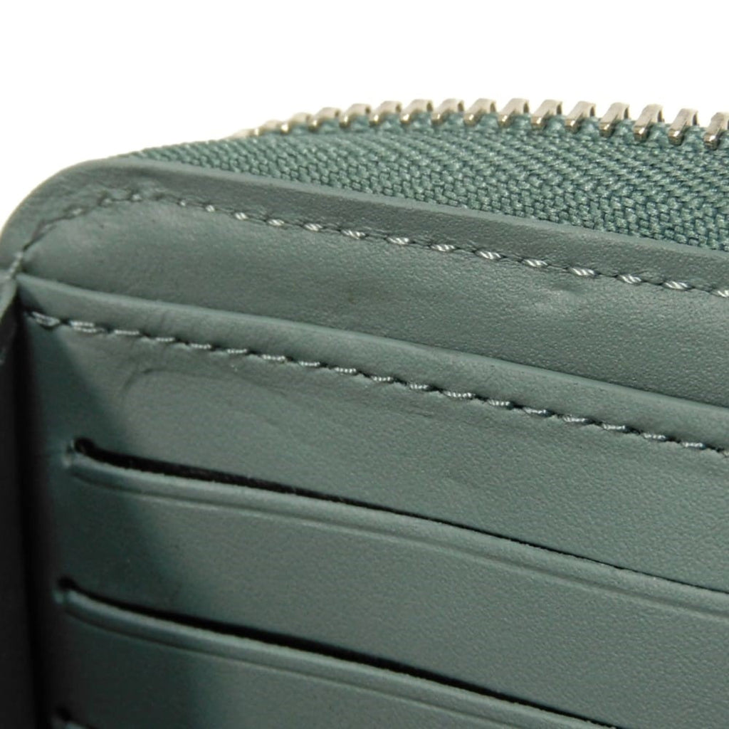 Louis Vuitton Green Leather Long Wallet