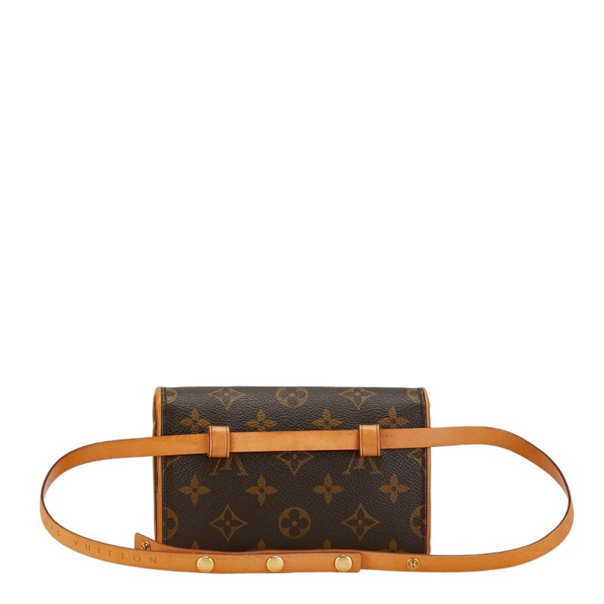 Louis Vuitton Monogram Brown Pvc Leather Pochette Sling Bag