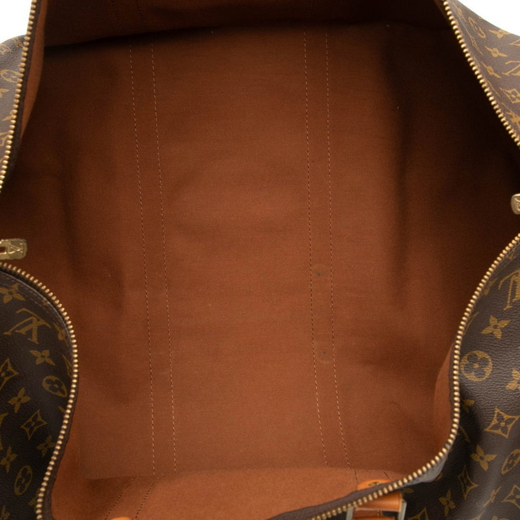 Louis Vuitton Brown Pvc Leather Boston Bag