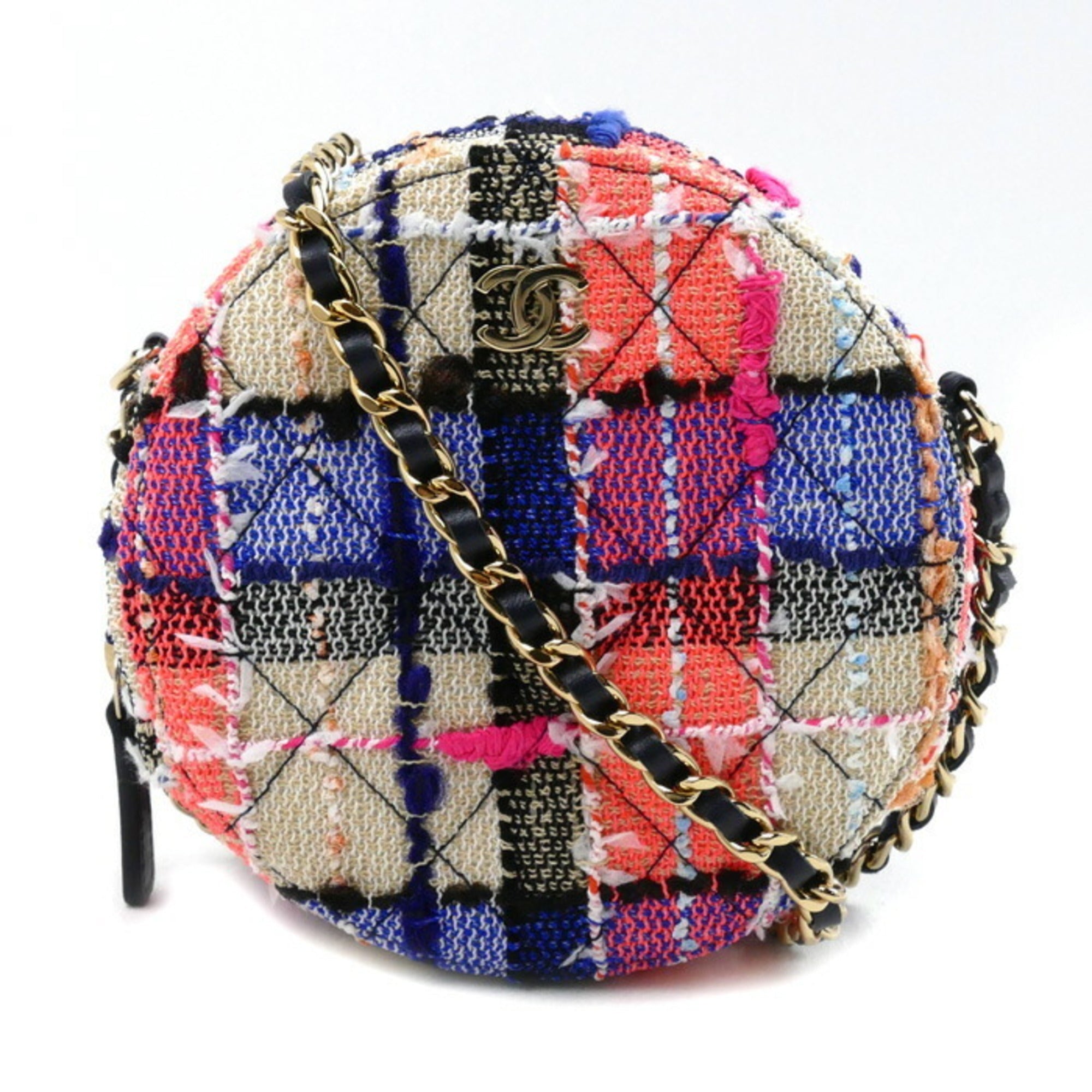 Chanel Multi-Color Tweed Shoulder Bag