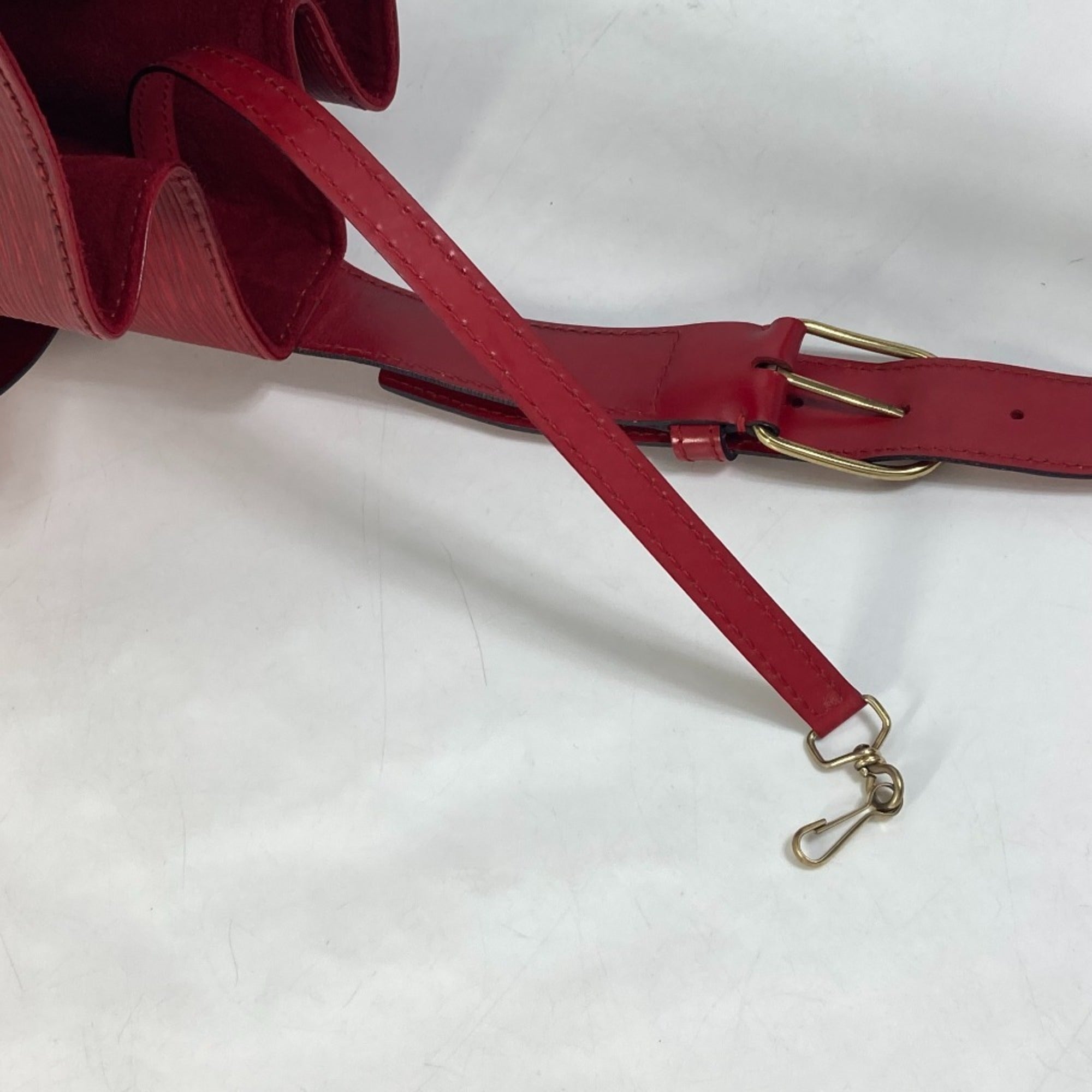 Louis Vuitton Epi Castilian Red Red Color Epi Leather Shoulder Bag
