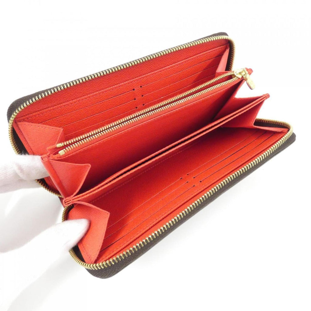 Louis Vuitton Coquelicots Marron Coated Canvas Long Wallet