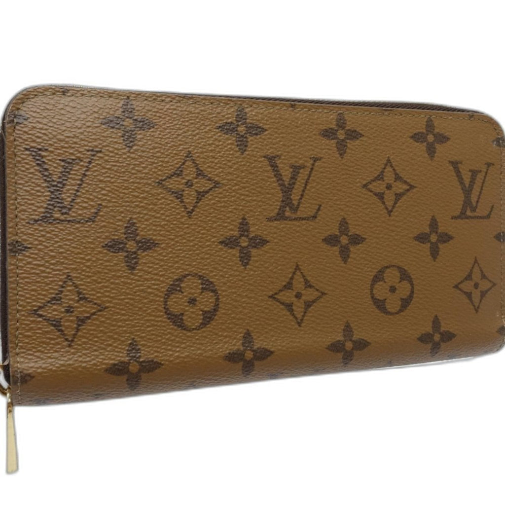 Louis Vuitton Monogram Reverse Brown Leather Long Wallet