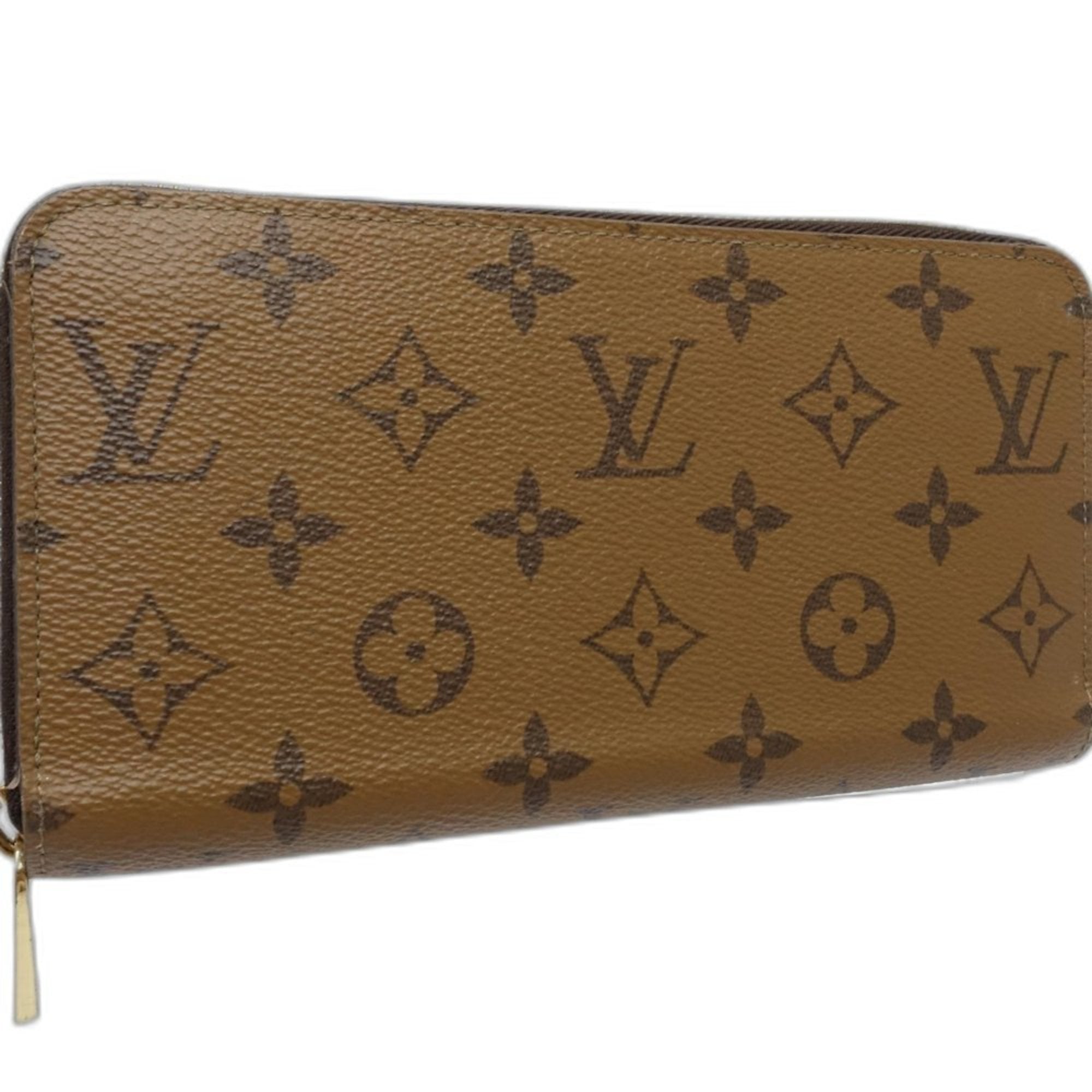 Louis Vuitton Monogram Reverse Brown Leather Long Wallet