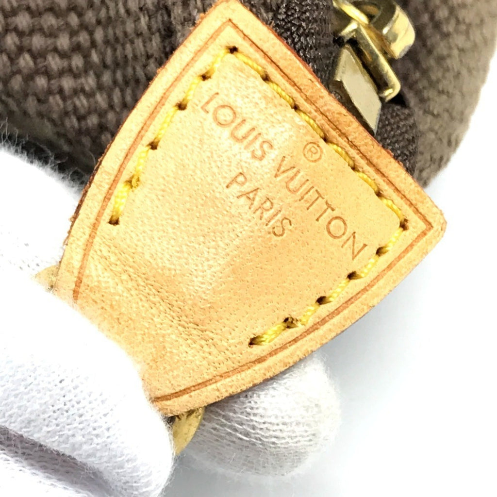 Louis Vuitton Brown Canvas Leather Shoulder Bag Tote Bag