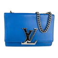 Louis Vuitton Blue Leather Pochette Shoulder Bag