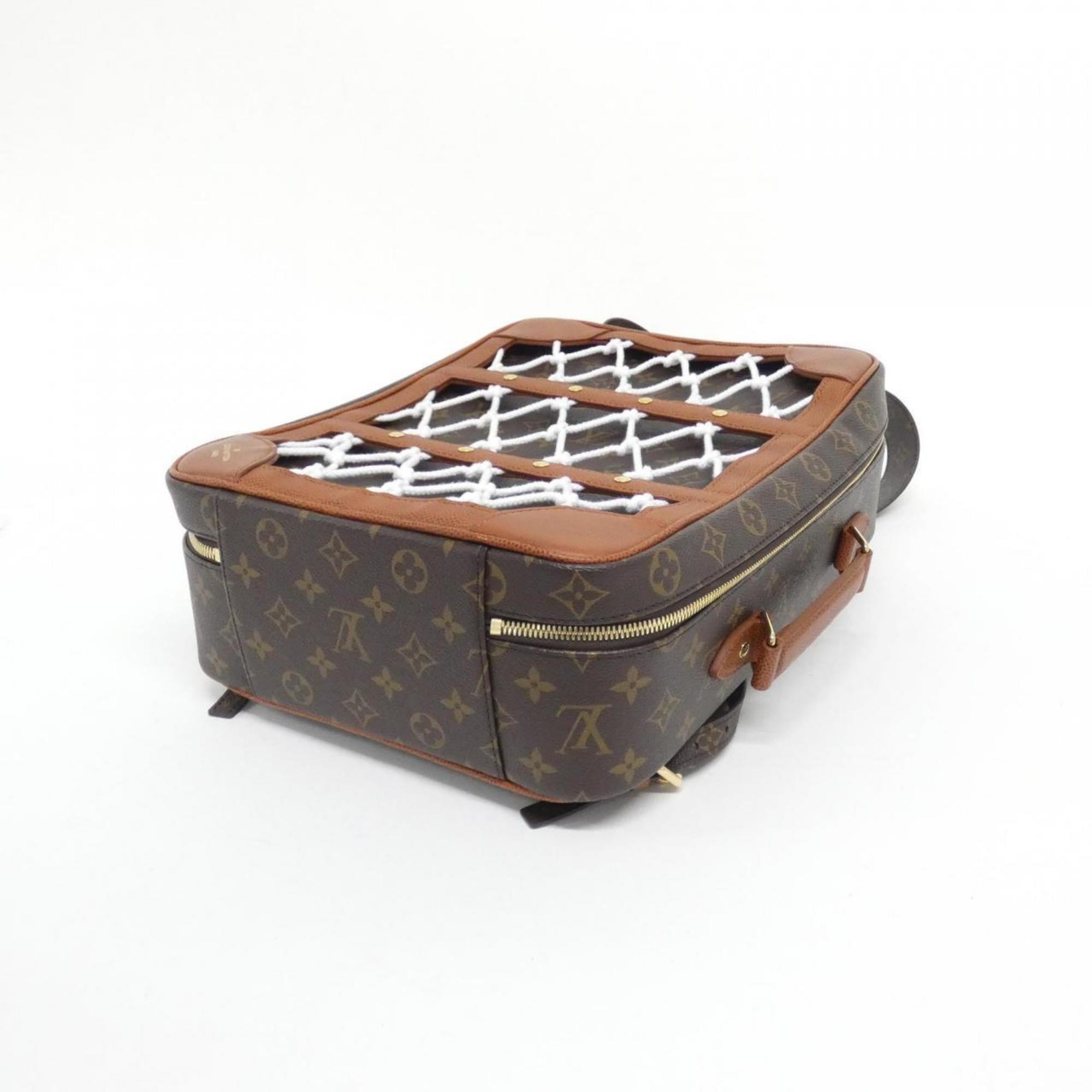 Louis Vuitton Marron Coated Canvas Backpack