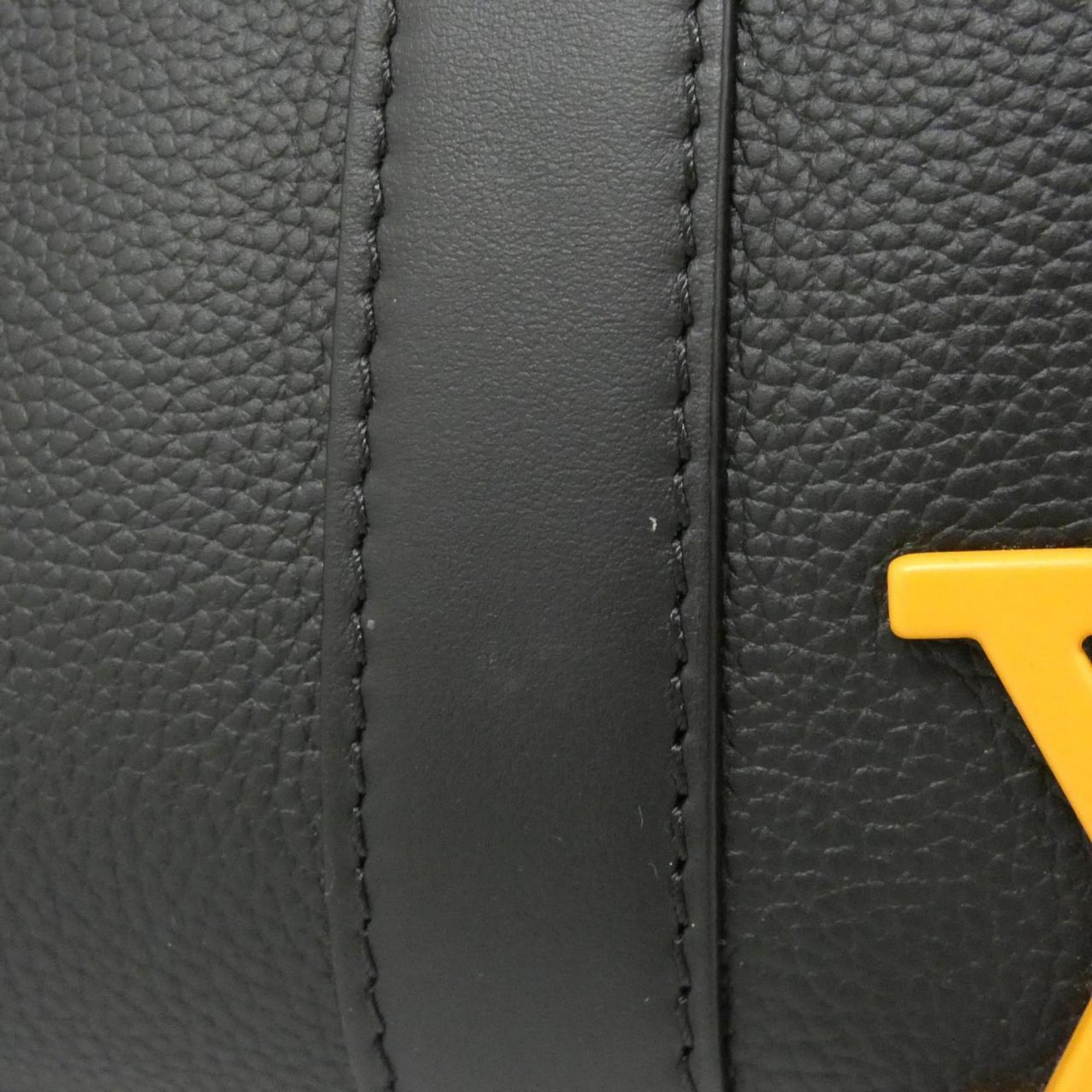 Louis Vuitton Black Leather Shoulder Bag