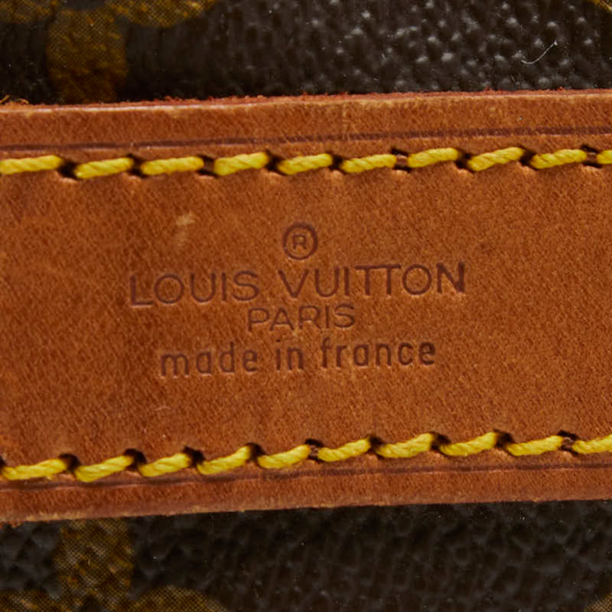 Louis Vuitton Monogram Brown Pvc Leather Boston Bag Shoulder Bag