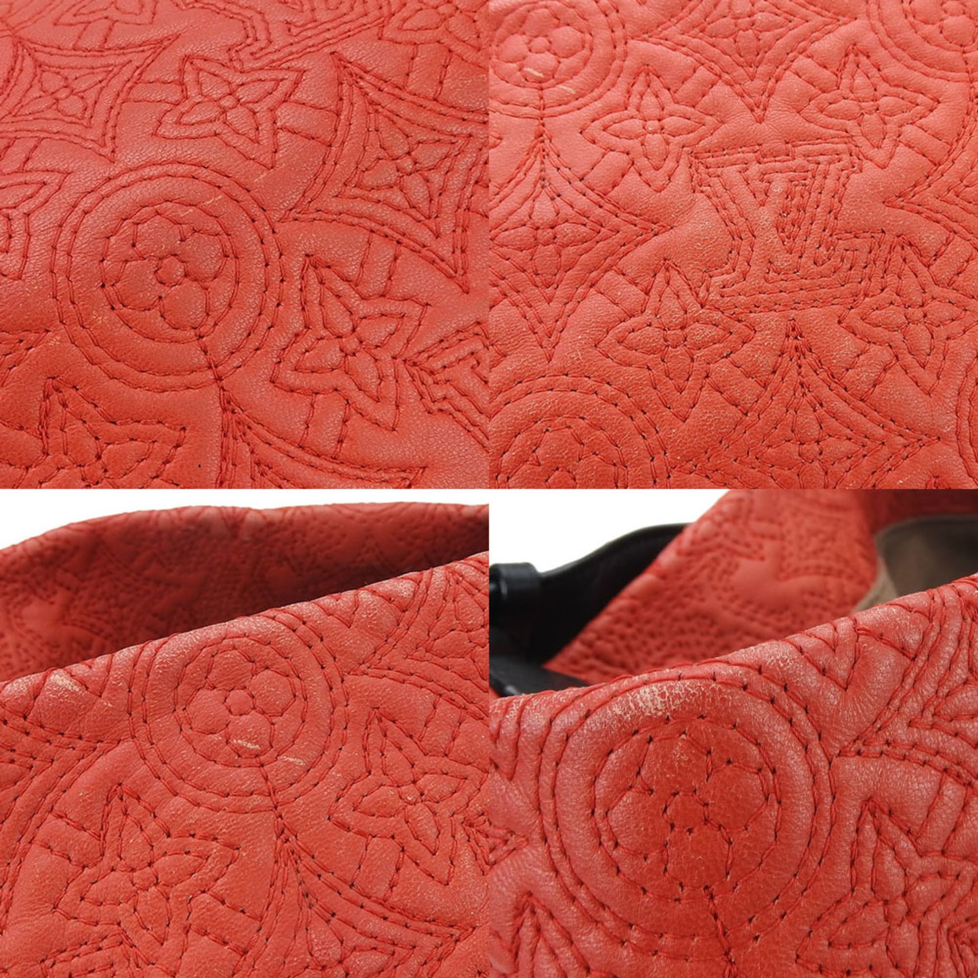 Louis Vuitton Black Red Color Monogram Shoulder Bag