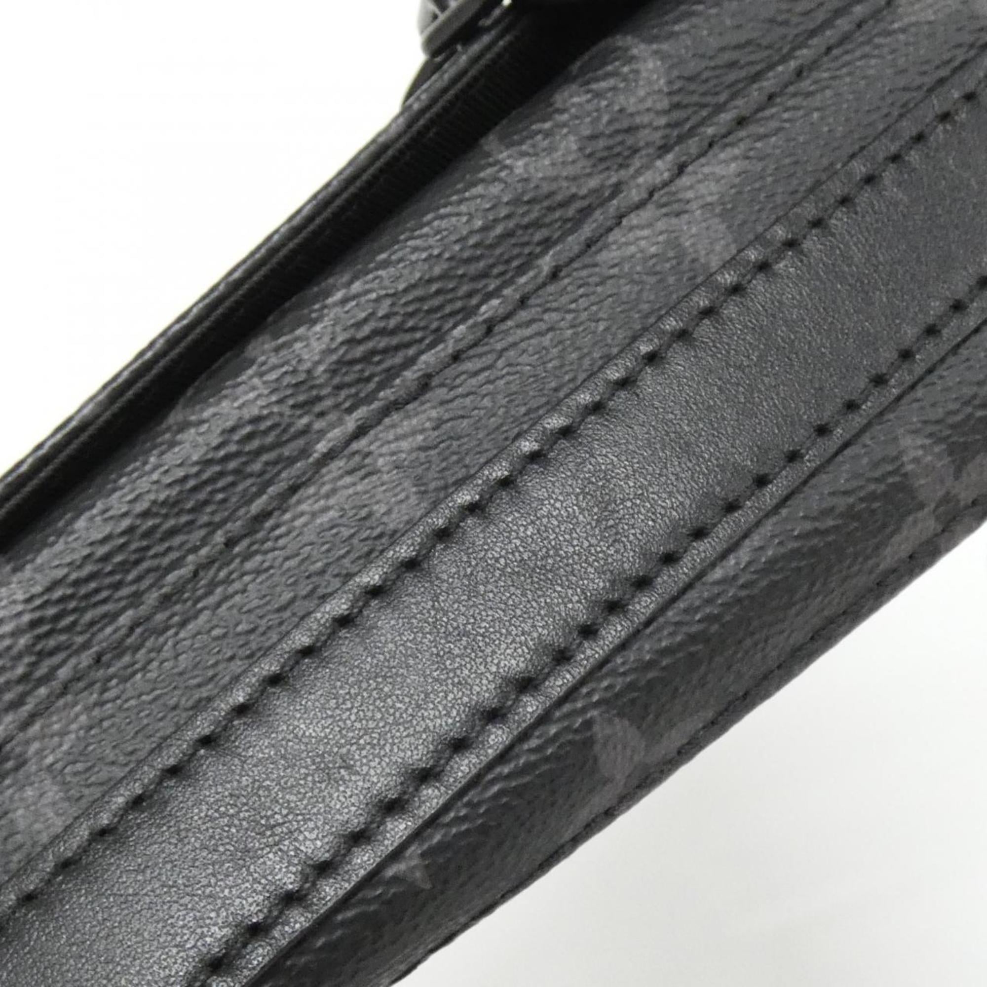 Louis Vuitton Black Coated Canvas Shoulder Bag